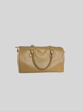 Prada Saffiano Punching Boston Bag